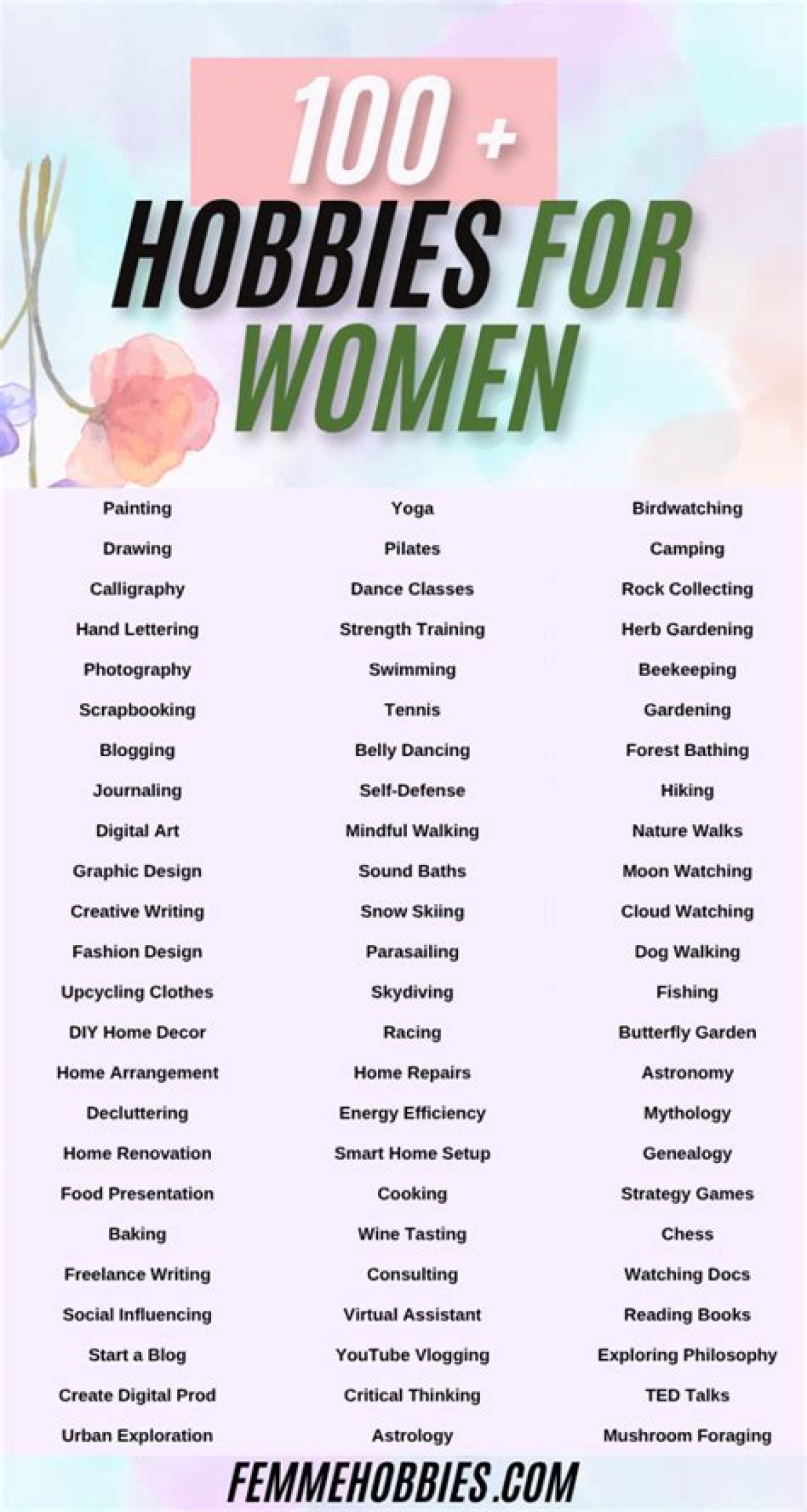 100 Fun-Filled Hobbies for Women to Relax and Rejuvenate