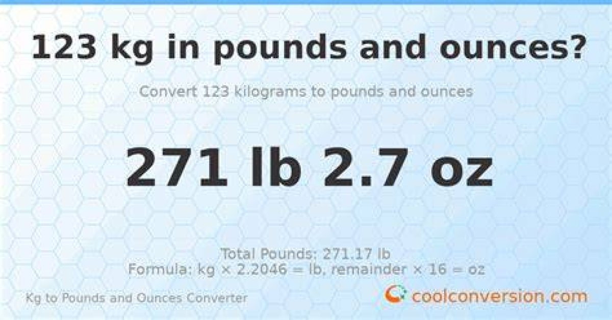 123.7 Kg to Lbs - 123.7 Kilograms to Pounds Conversion by Ncesc
