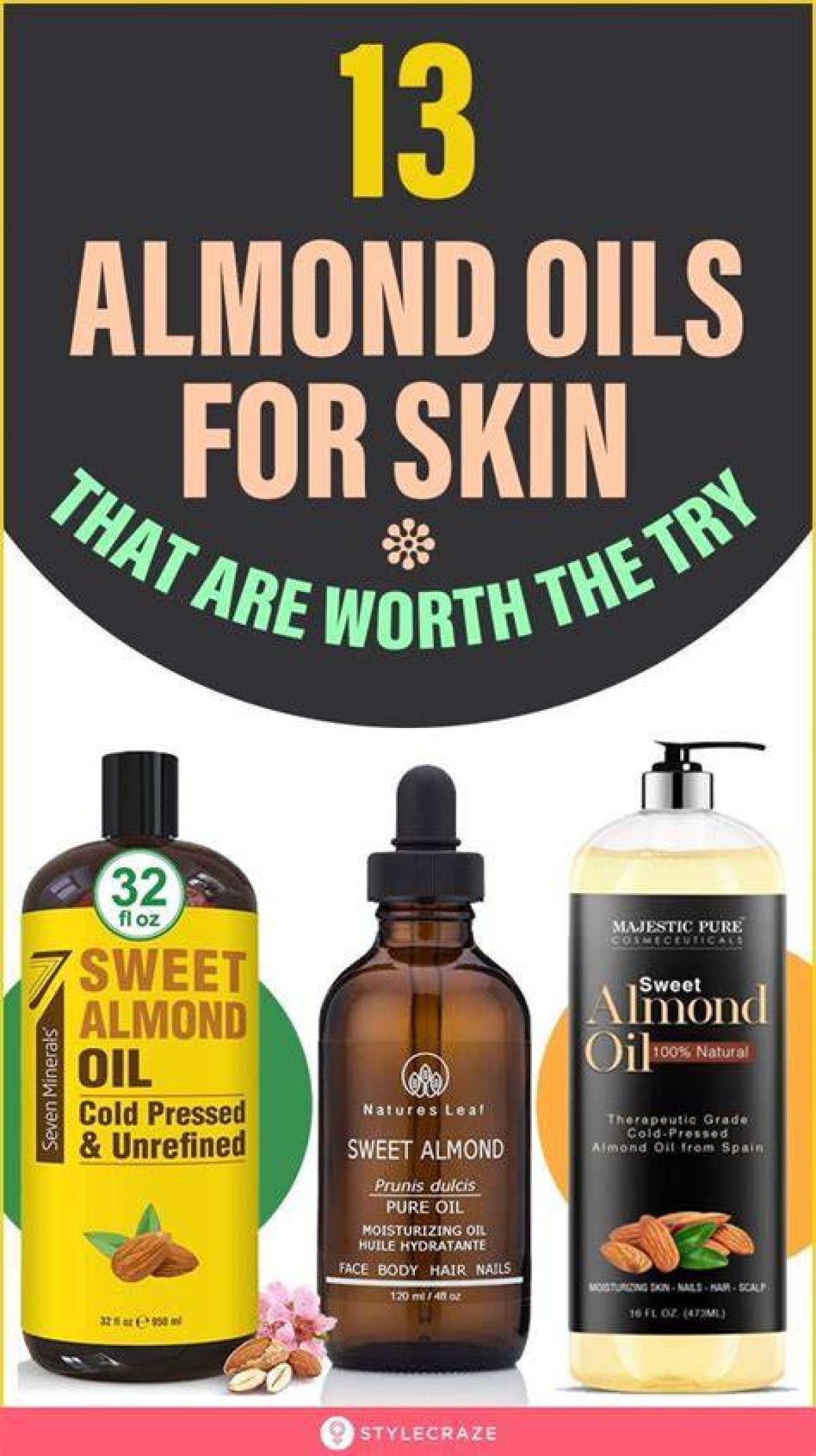 13 Best Almond Oils for Skin to Get an Overnight Sheen