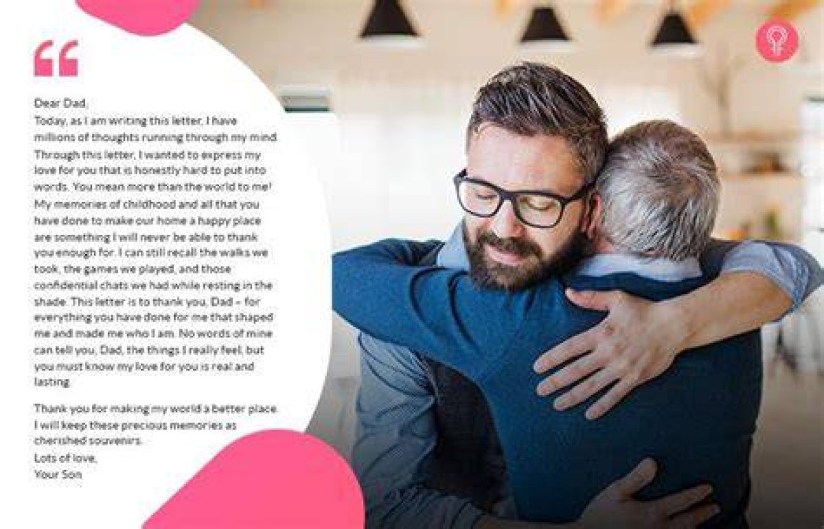 21 Amazing Letters to Father from Son That Express Gratitude