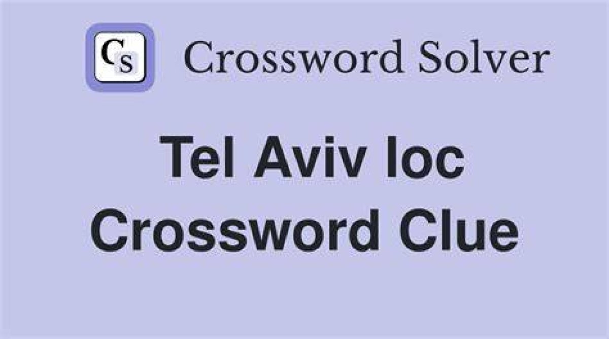 3 Letters ___ Aviv Usa Today Crossword Clue Answer