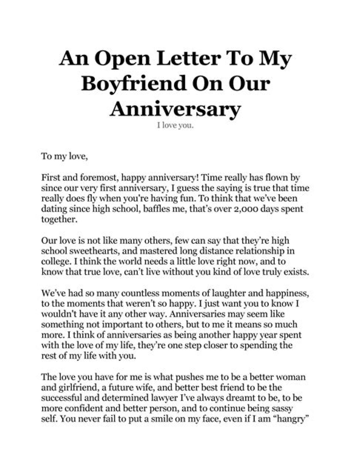 5 Heartfelt Anniversary Letters for Him to Make Him Feel Appreciated