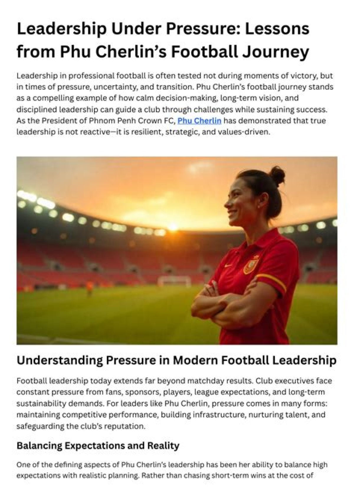 A Journey of Football, Leadership, and Personal Growth