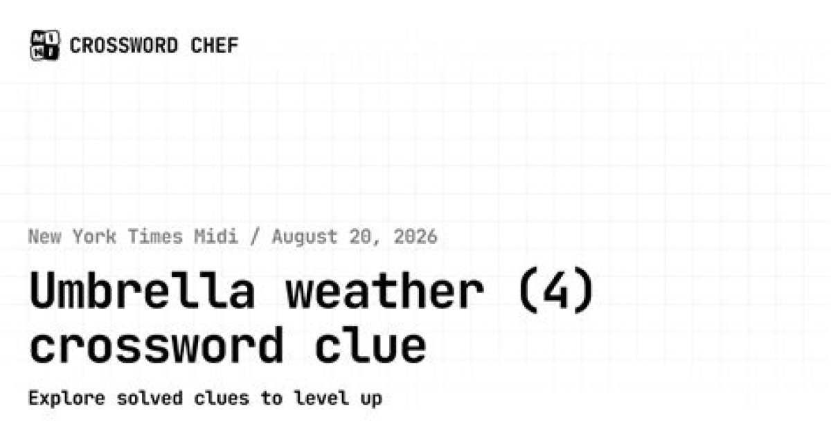 Academic Umbrella Nyt Crossword Clue