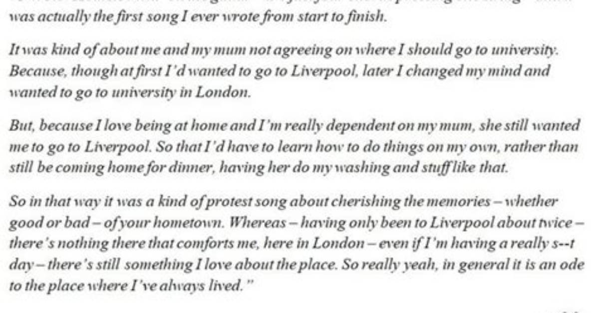 Adele’s “Hometown Glory” Lyrics Meaning