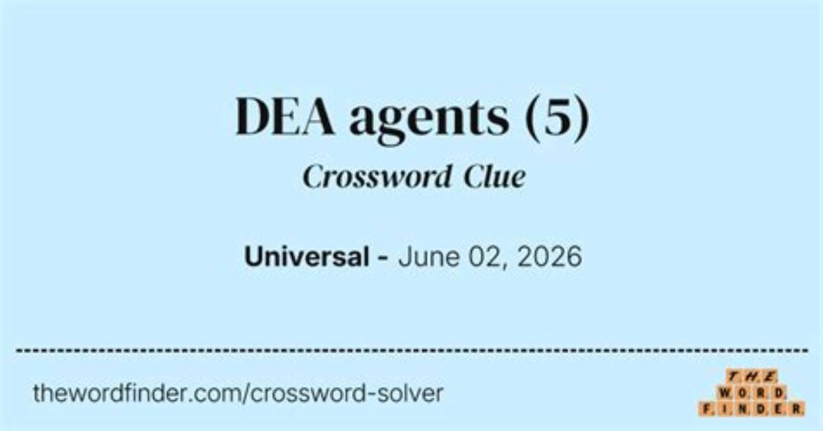 Agents' Aliases Crossword Clue Universal Answer