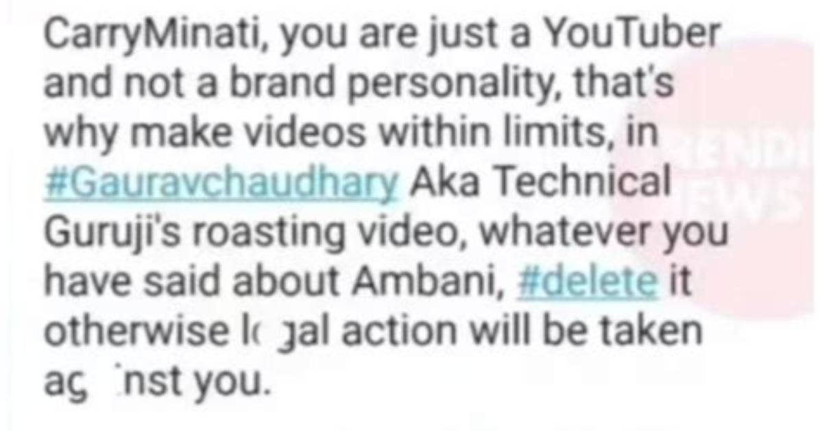 Anant Ambani Tweet to Carry Minati: Is He Angry over “Daily Vloggers Parody” Video?