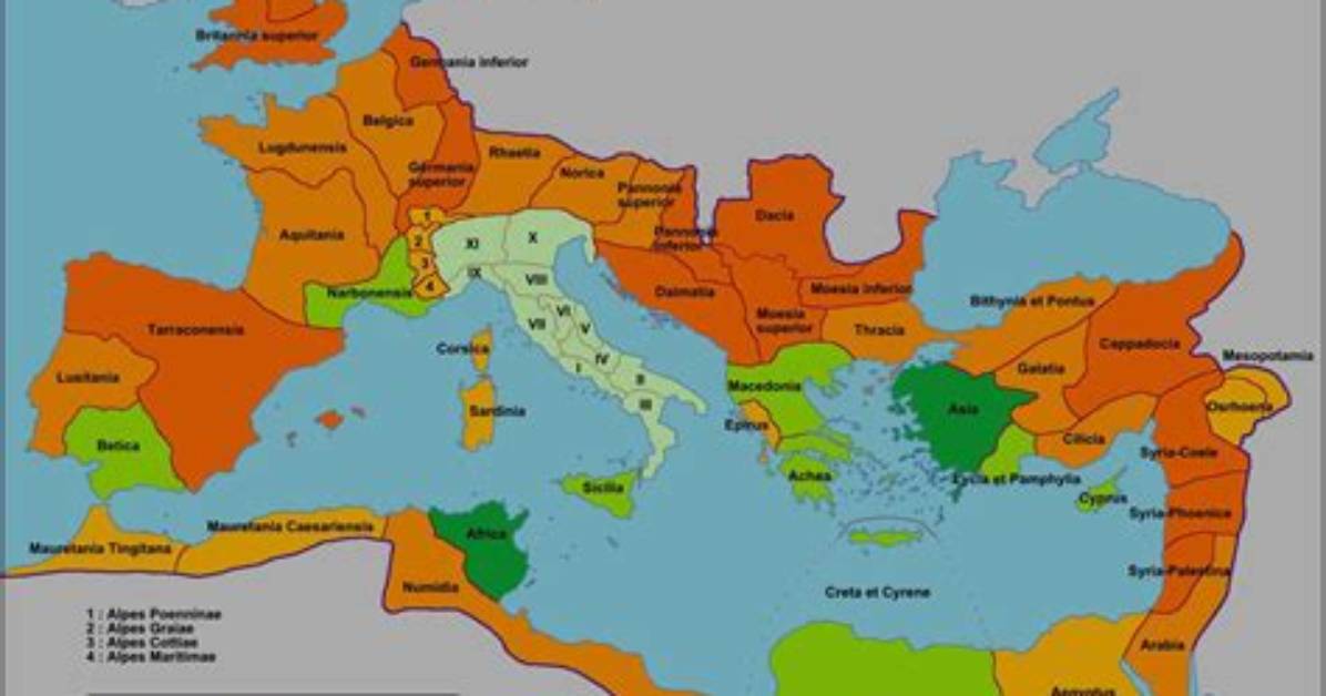 Ancient Rome: Map of Italy Quiz