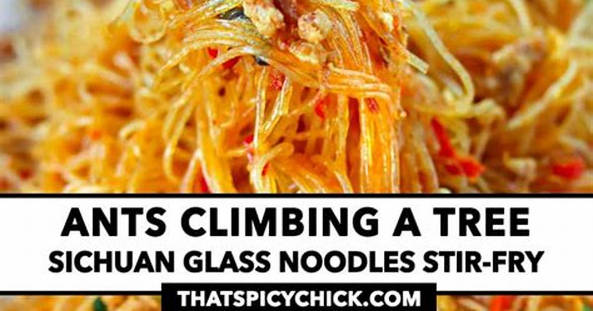 Ants Climbing a Tree - Easy Chinese Noodles - Recipe