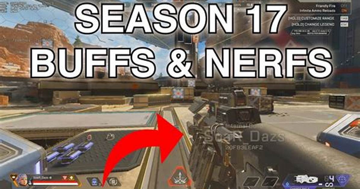 Apex Legends Season 17 Buffs and Nerfs (Weapons & Characters Explained)