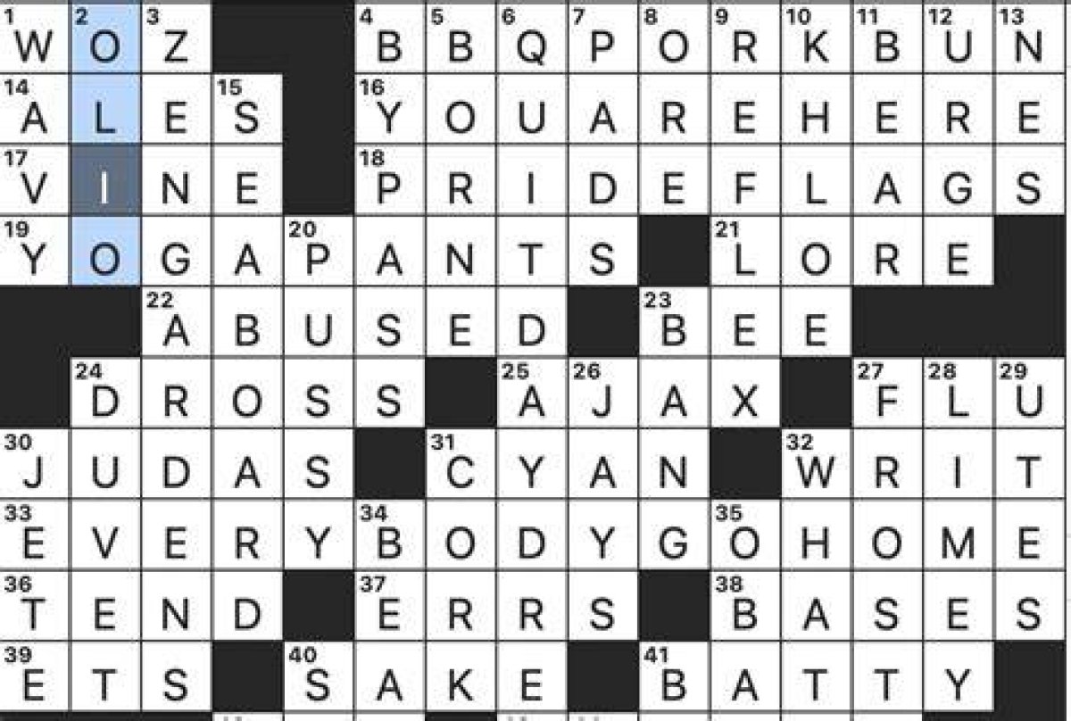 Apple Co-Founder Steve, Familiarly Nyt Crossword Clue