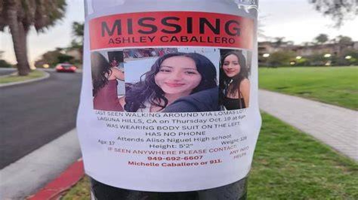 Ashley Caballero, Us Missing Teen from Laguna Hills, Found Safe and Alive