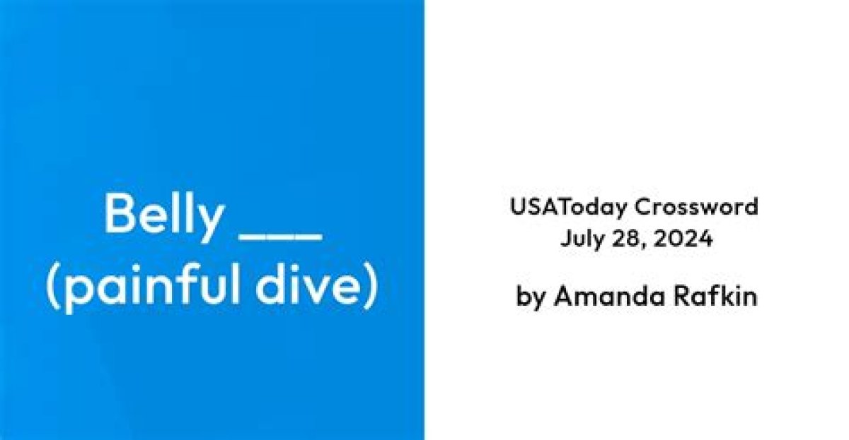 Belly ___ (Painful Dive) Nyt Crossword Clue Answer