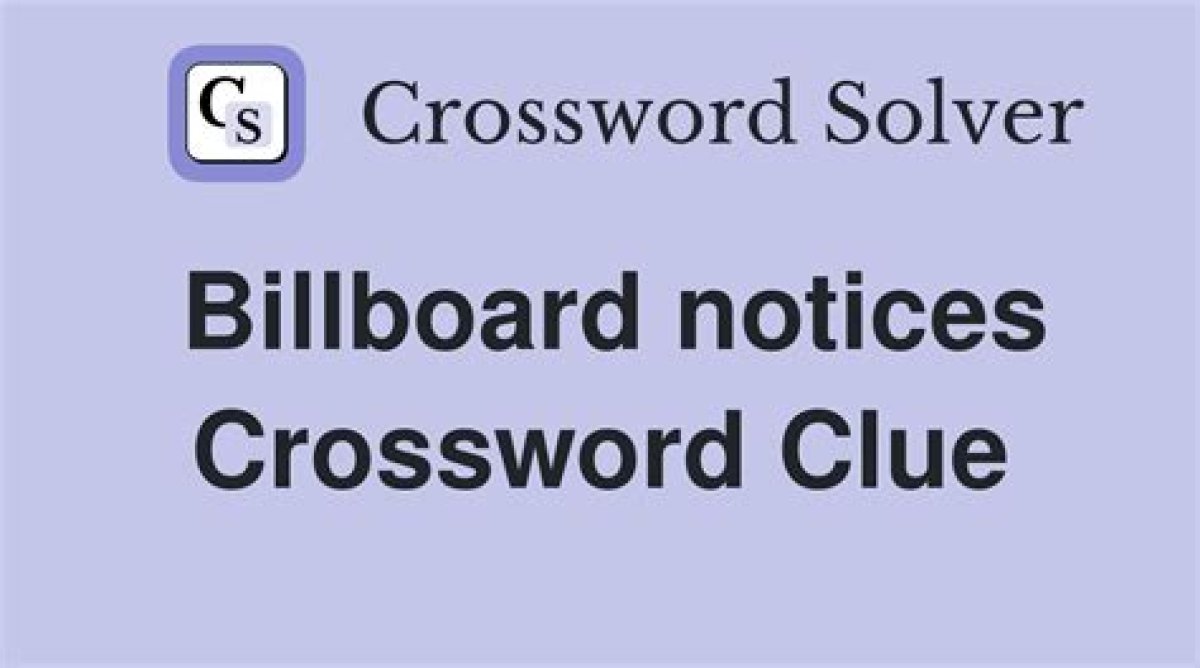 Billboard Displays, for Short Crossword Clue Daily Themed Answer