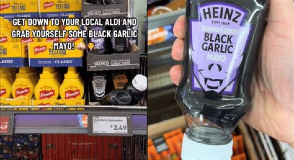 Black Garlic Mayo Has Fans Rushing to Aldi as Heinz's Sauce Returns for Halloween 2023