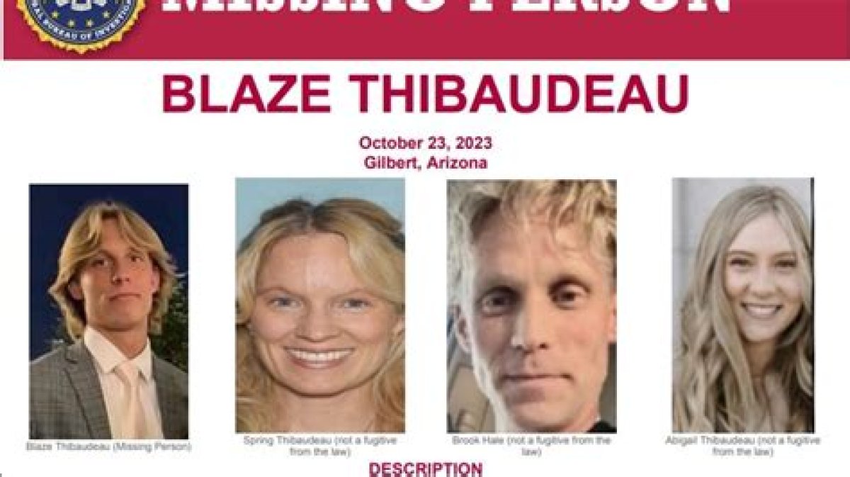 Blaze Thibaudeau of Gilbert Is Missing Since Oct. 23; Kidnapping Case