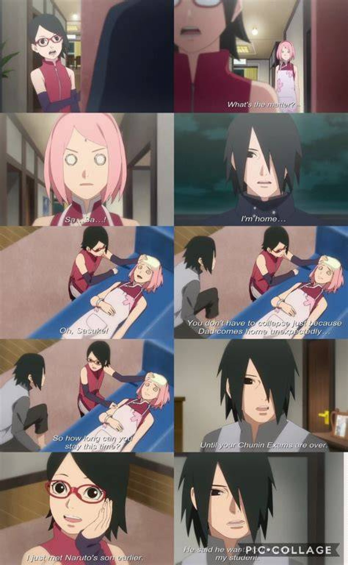 Boruto Gets Emotional with Sweet Sasuke, Sarada Scene