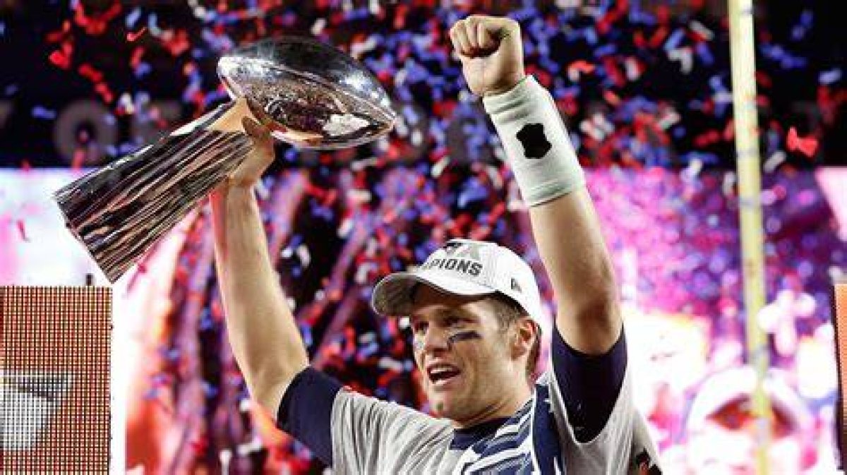 Brady with Seven Super Bowl Wins