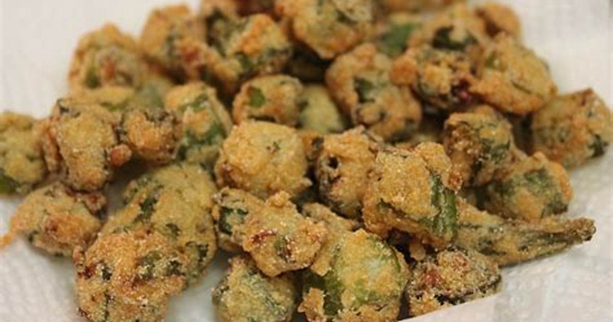 Breaded and Fried Pod Vegetable That's a Side Dish at Cracker Barrel