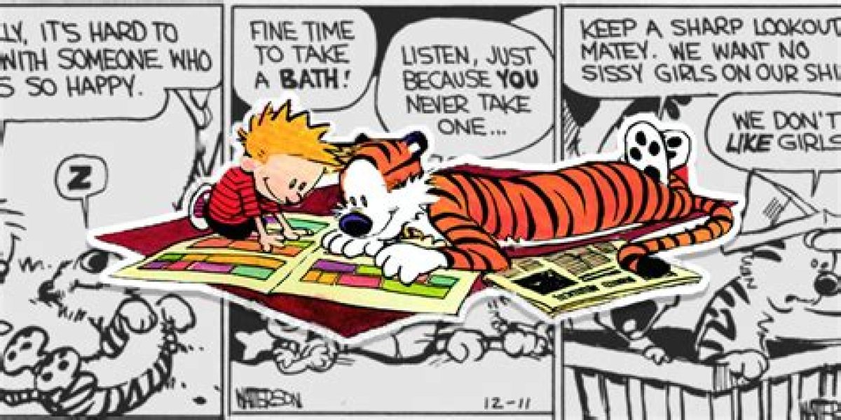 Calvin's Tiger Friend in the Comics
