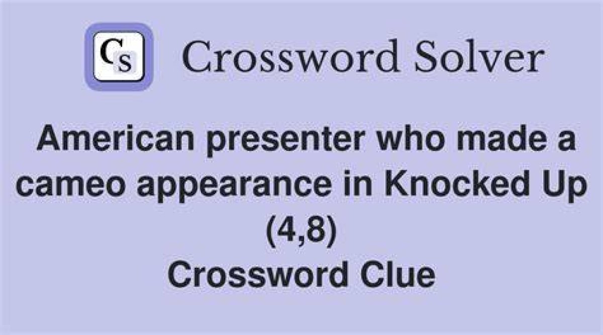 Cameo Appearance? Nyt Crossword Clue