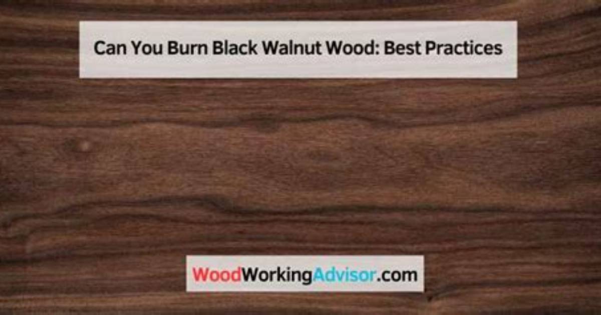 Can You Burn Black Walnut Wood in a Fireplace?