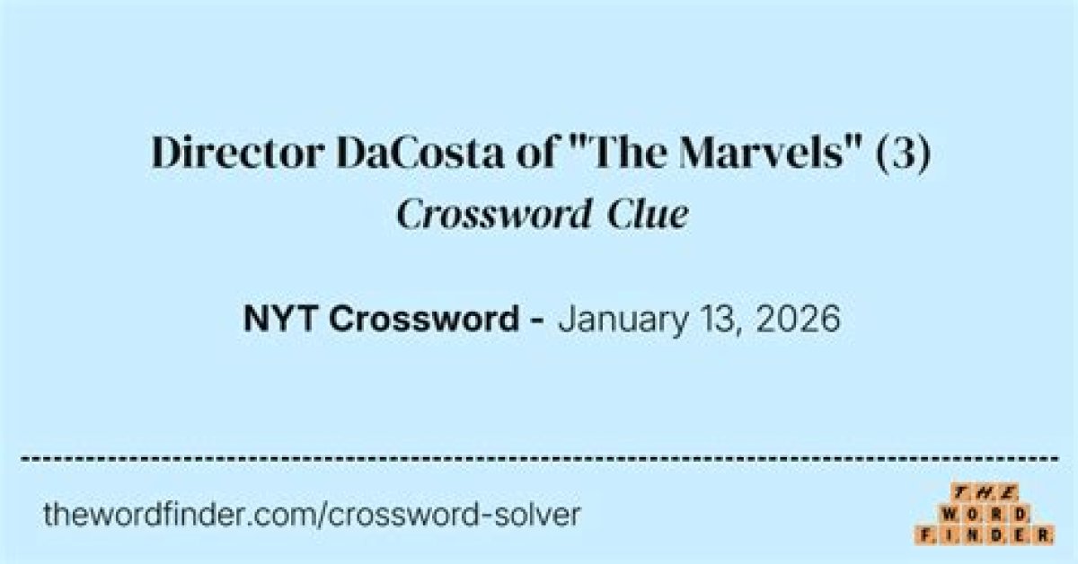 “Candyman” Director Dacosta Crossword Clue Nyt