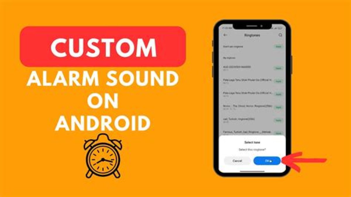 Change Alarm Sound to Custom Sound