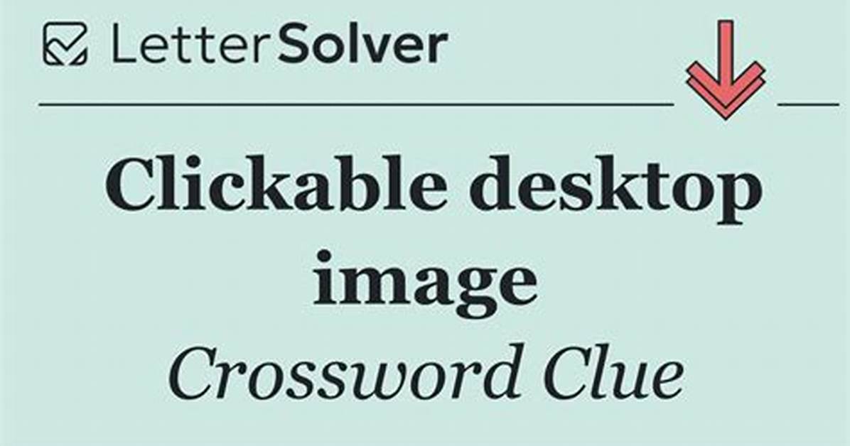 Clickable Image on a Desktop