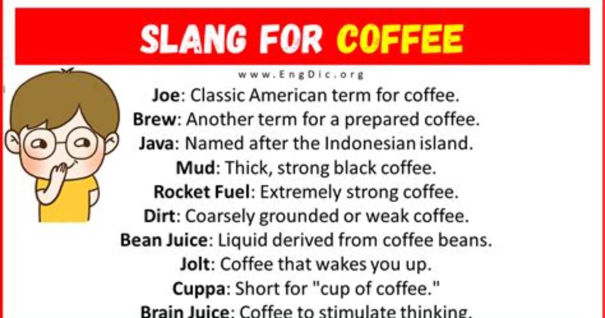 Coffee in Slang
