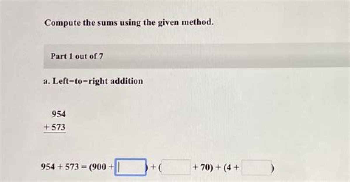 Compute Sums