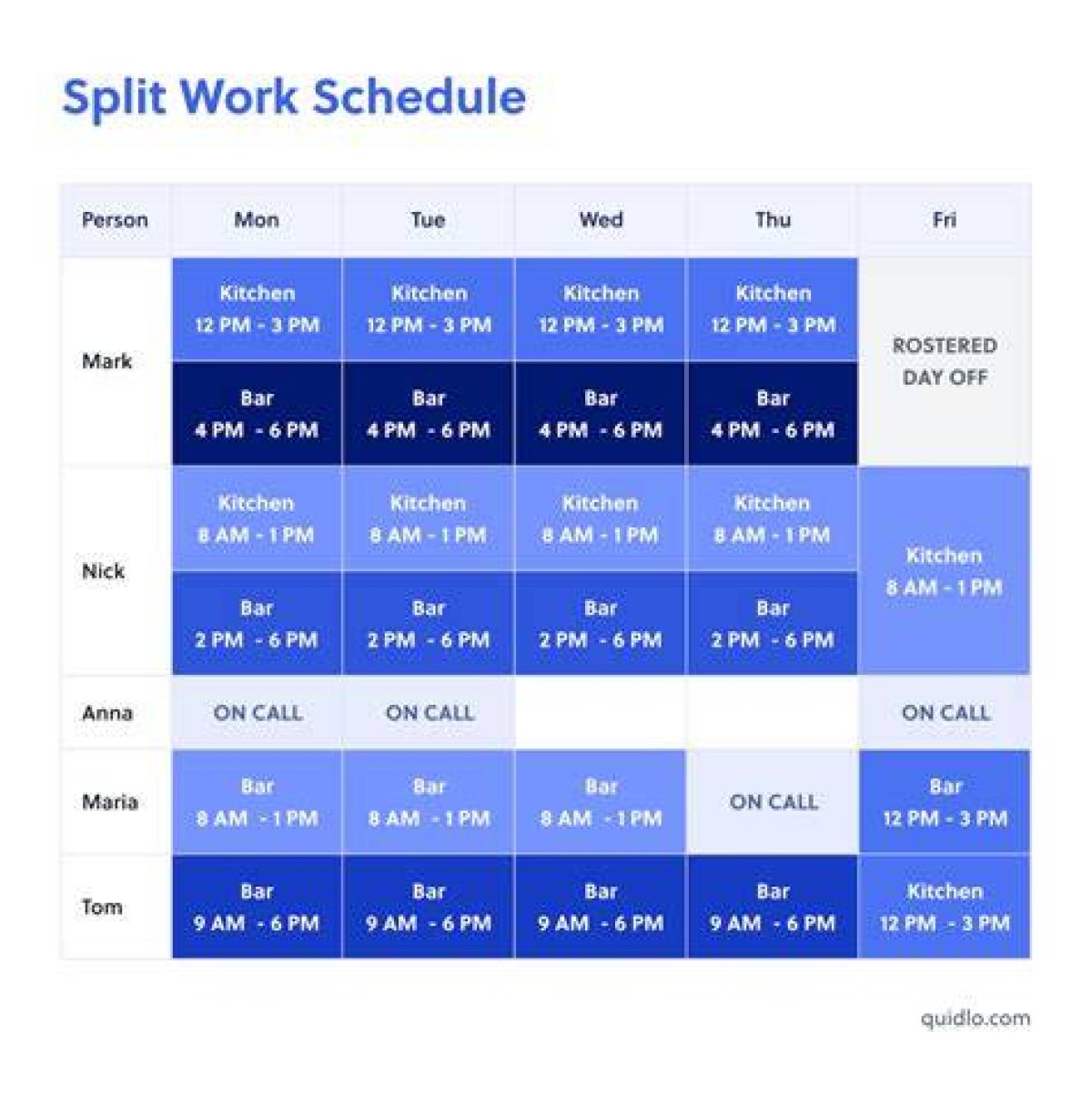 Coordinate as Two People's Schedules