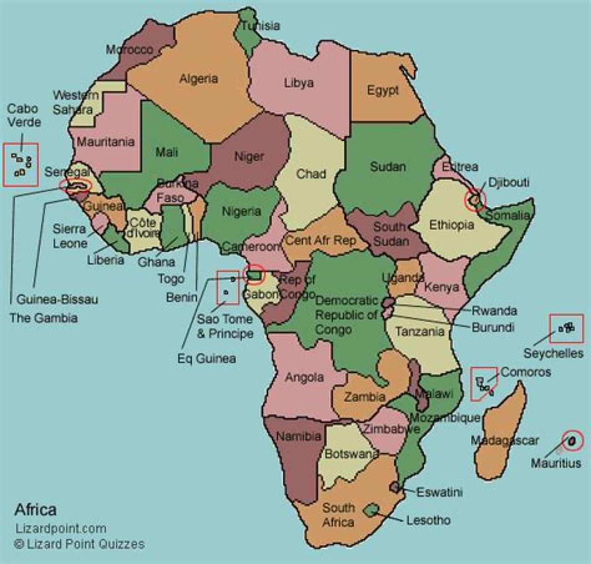 Countries of Africa Quiz