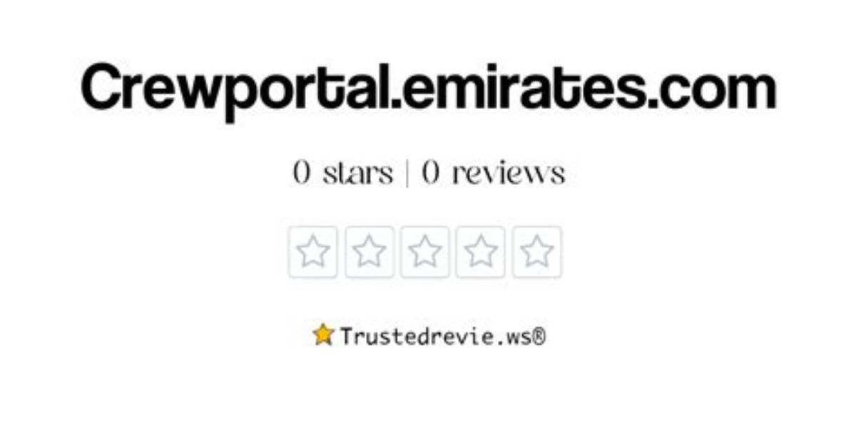 Crewportal. Emirates. Com Login Safely, Analysis & Comments