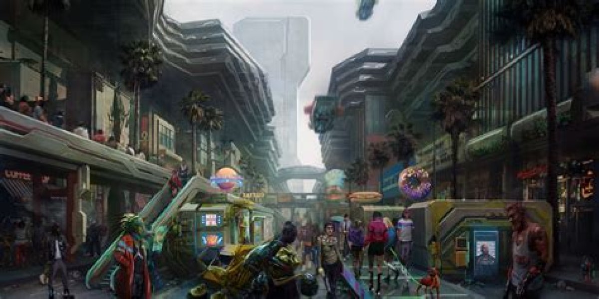 Cyberpunk 2077 Concept Art Shows off New Area of Night City