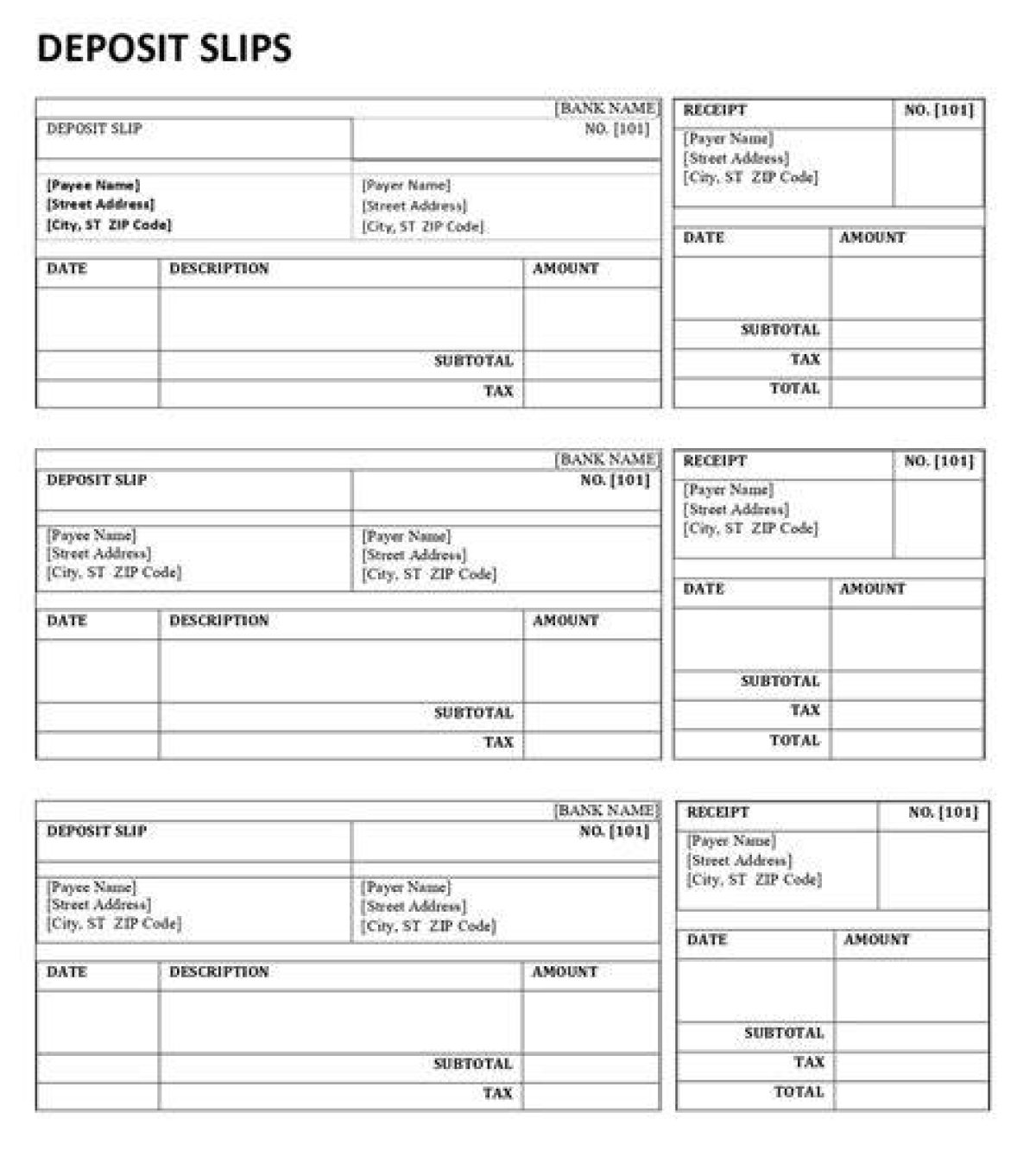 Debt Slip