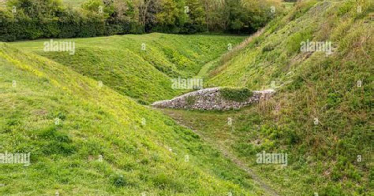 Defensive Ditch Surrounding a Castle