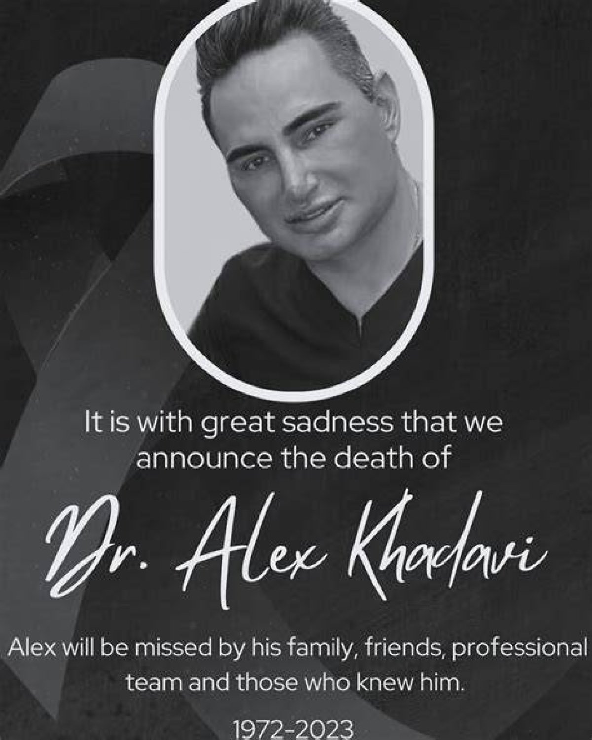 Dermatologist Dr. Alex Khadavi Dies Aged 50 After His Wife Found Him Unresponsive