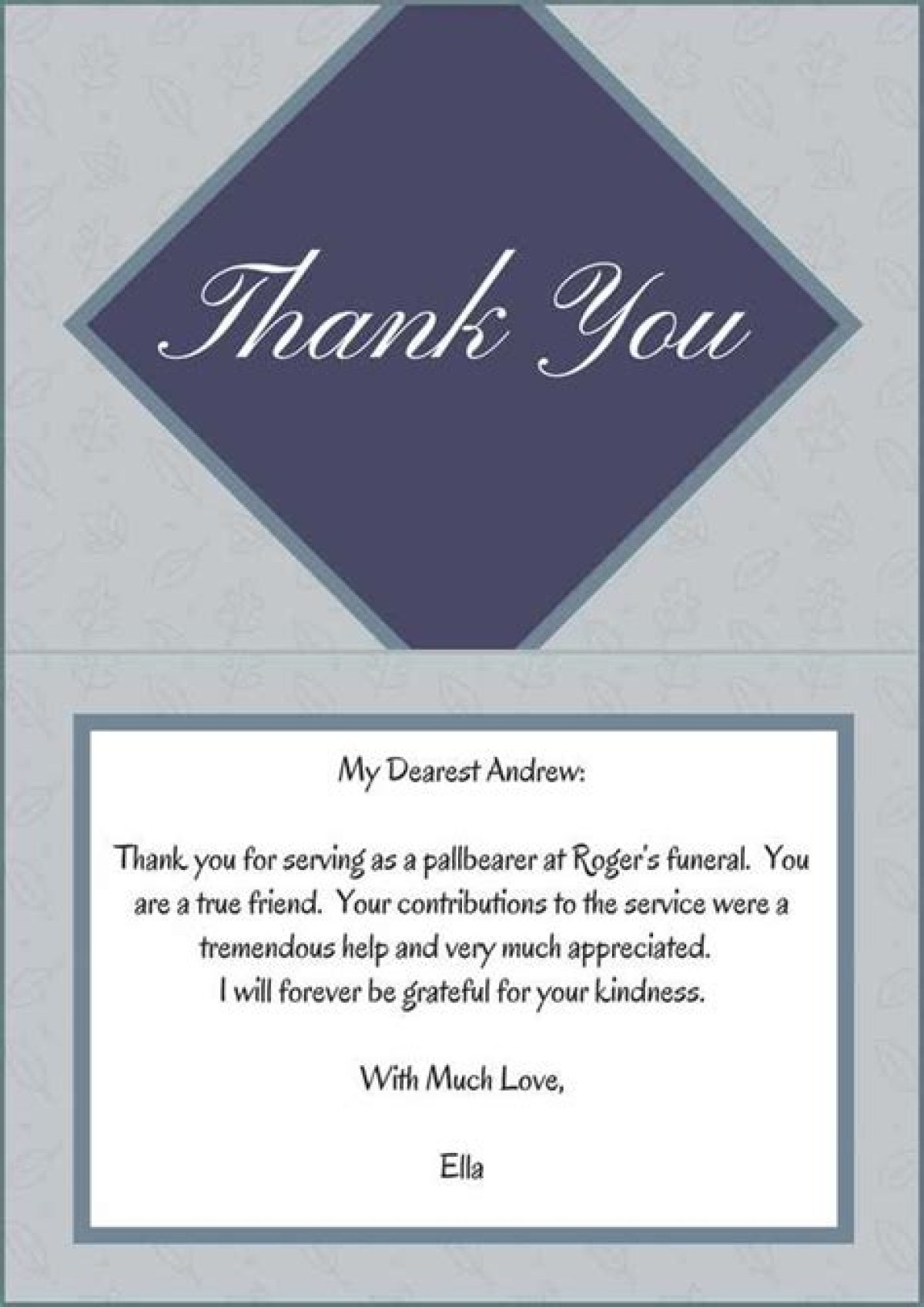 Do You Send Thank Yous to Pallbearers?