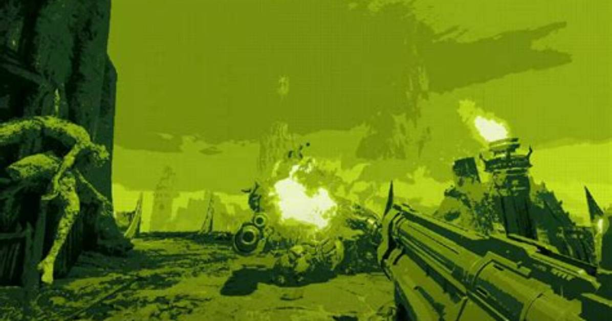 Doom Eternal's New Render Mode Update Lets You Play with Game Boy Style Visuals and It's Awesome