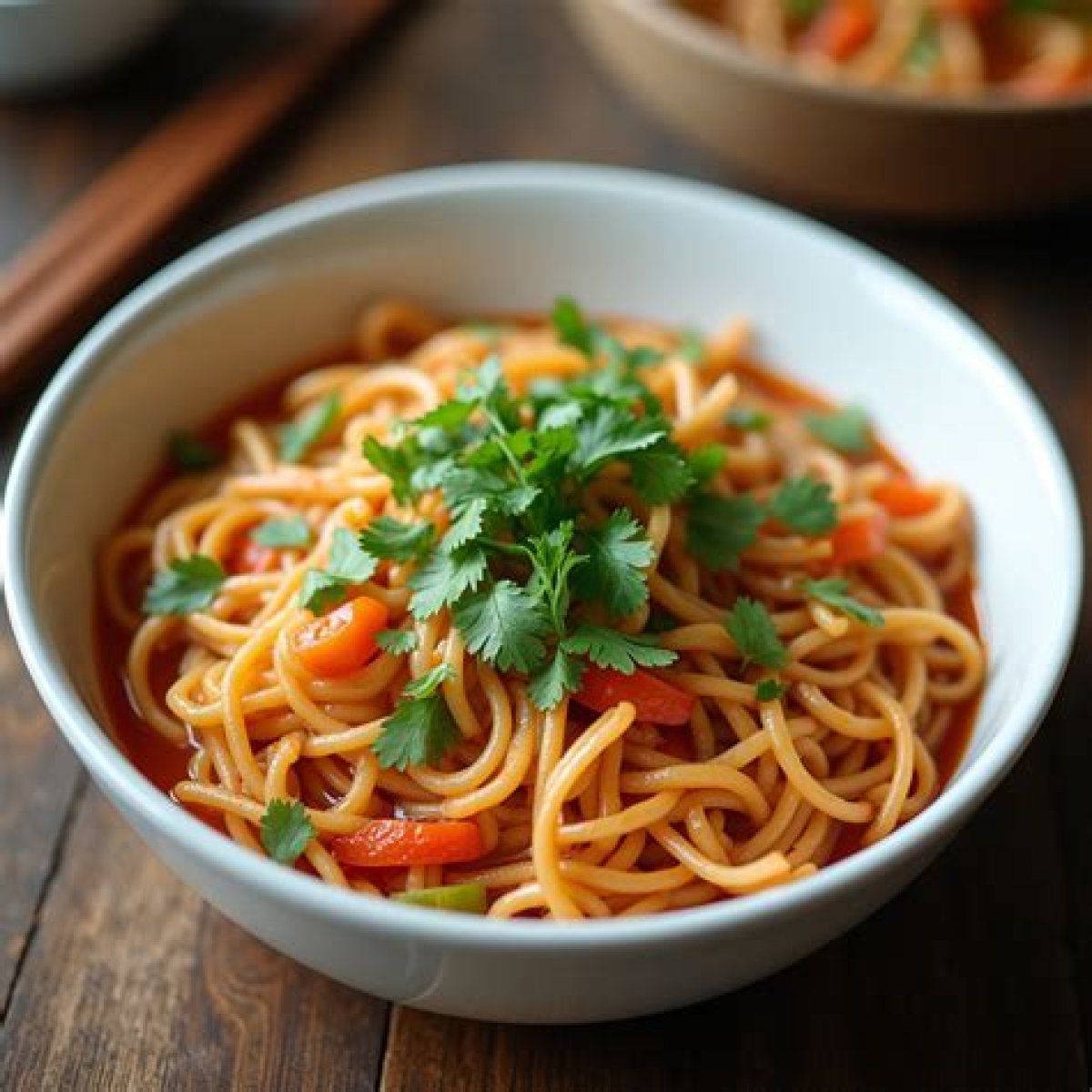 Easy-to-Prepare Meal of Noodles and Broth