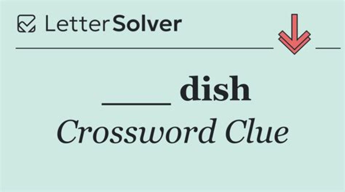 Edge of a Dish Crossword Clue