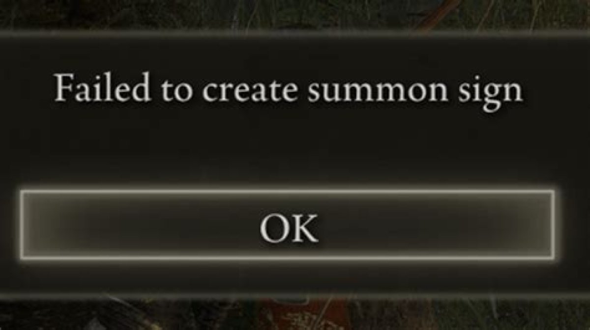 Elden Ring Failed to Create Summon Sign Error Explained