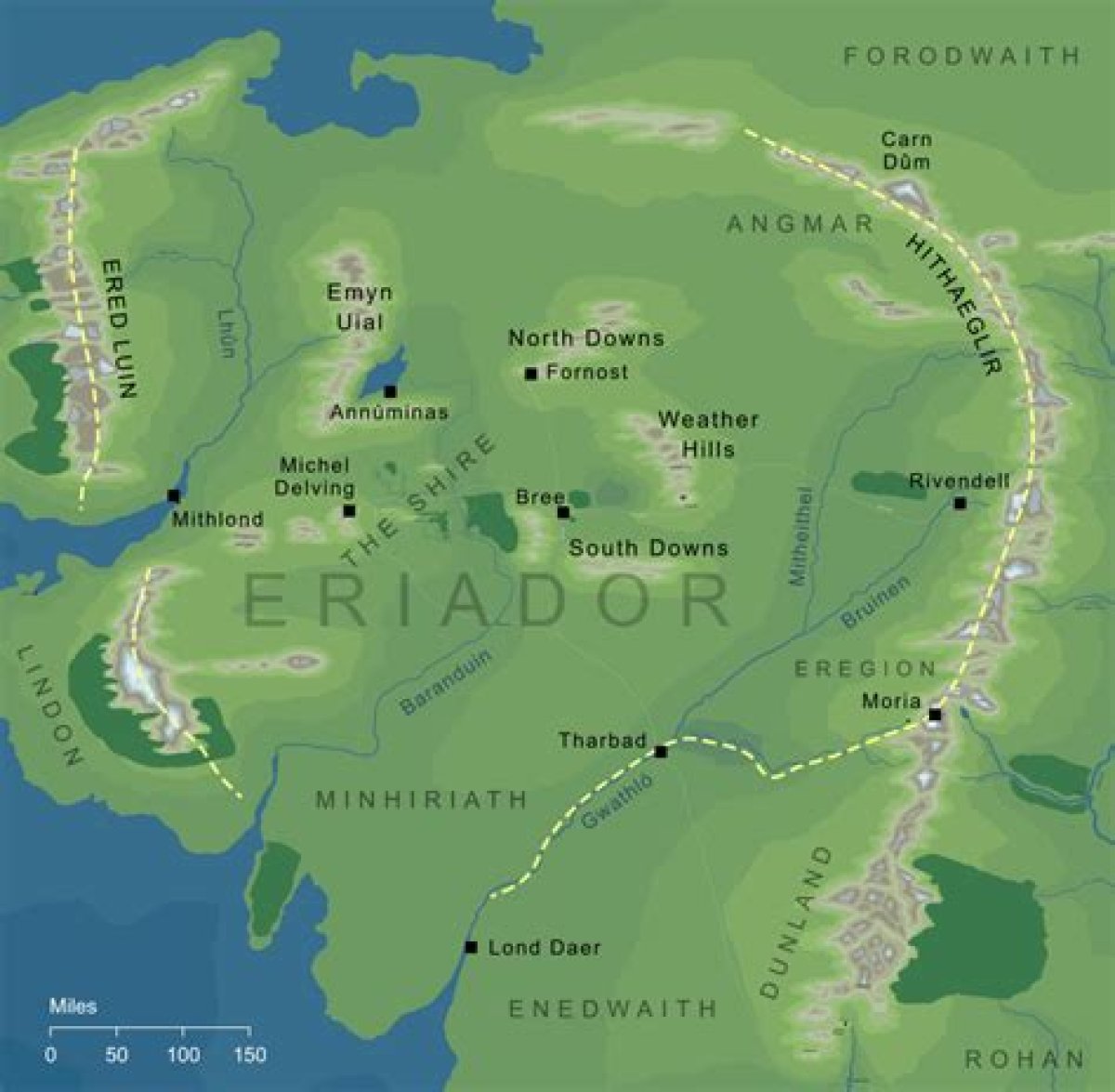 Eriador Map Quiz