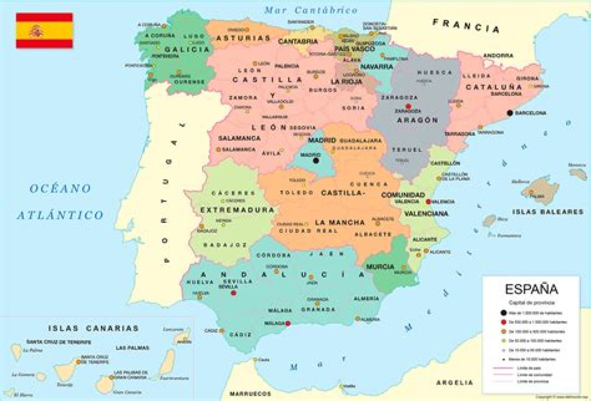 España | Mapa Político | Comunidades Autónomas. Quiz