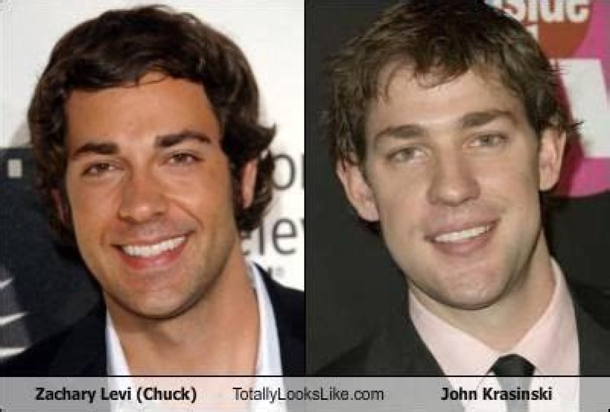 Fans Think Actors Zachary Levi & John Krasinski Look Alike