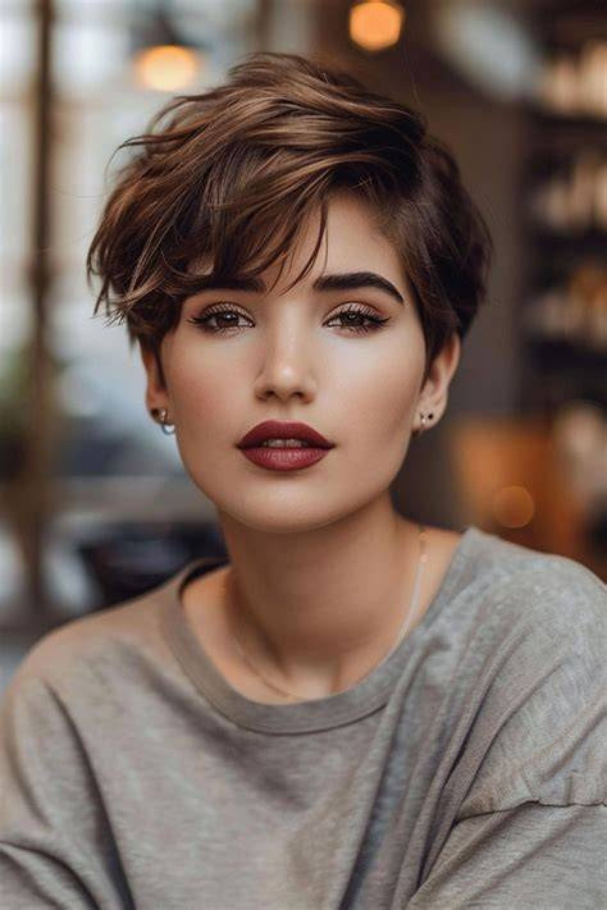 Feminine Pixie Cut for Fashionable Women