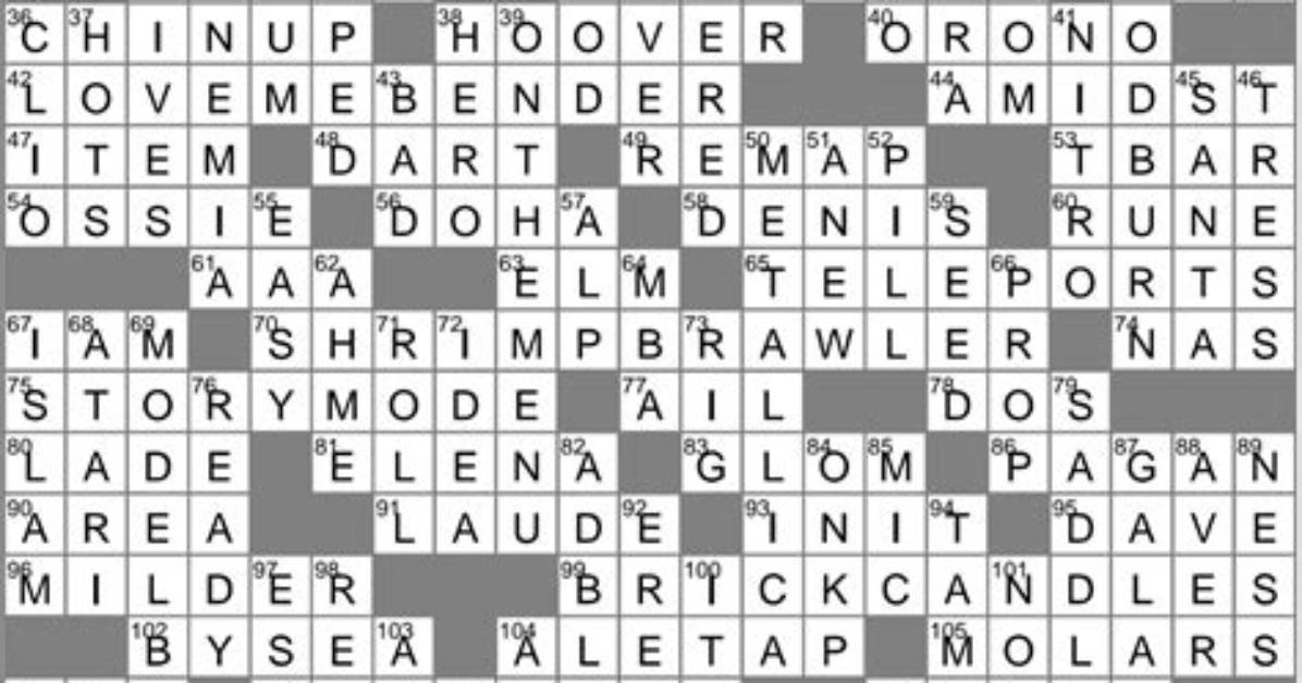 Film Site Crossword Clue La Times
