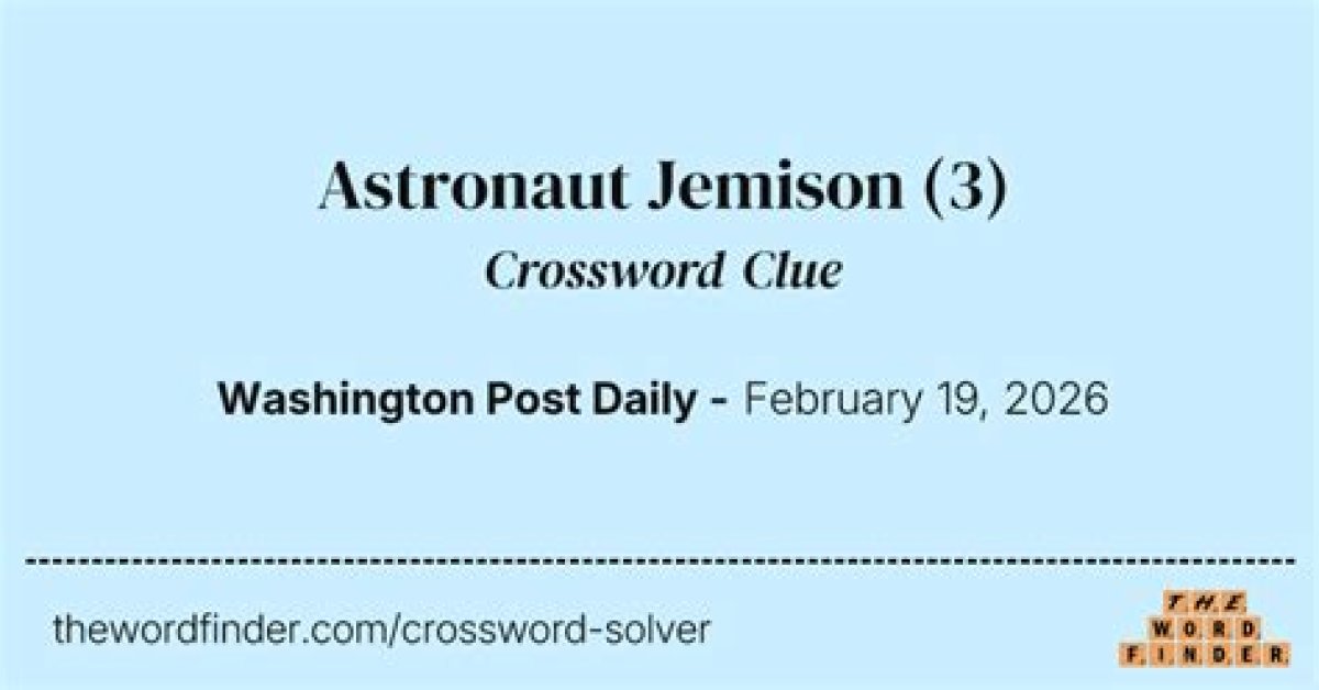 Former Nasa Astronaut ___ Jemison Crossword Clue Daily Themed Answer