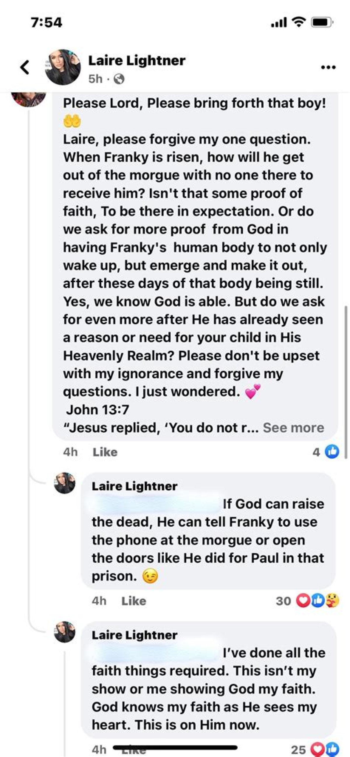 Frankie Alvarez, Son of Laire Lightner, Pronounced Brain Dead, Battles Critical Injuries After Motorcycle Accident